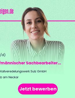 Kaufmännischer Sachbearbeiter (m/w/d) - Sulz (Neckar)