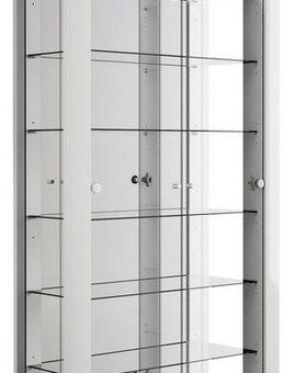 fif möbel Vitrine STELLA Standvitrine/Glasvitrine 2x Glastür,perfekt für Sammler,Sammlervitrine