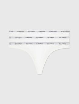 Calvin Klein Underwear Tanga 3 PACK THONG (LOW-RISE) (3-St) String low waist mit Logobund