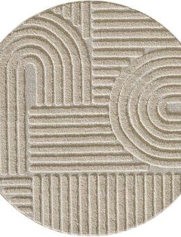 Ayyildiz Teppiche Designteppich ART 1121 Boho Design, rund, Höhe: 20 mm, auch in eckig, 3D Optik, Boho, skandinavisch, weich, Wohnzimmer