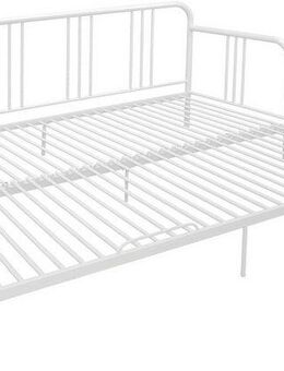 OTTO home Metallbett Trento Bett Bettgestell Bestseller Doppelbett Ausziehbett (Bestseller Gästebett Sofabett Schlafzimmer), Daybett mit Ausziefunktion im Landhausdesign weiß