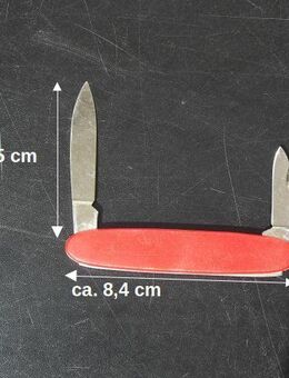 Taschenmesser Sammlermesser rot  FES rostfrei Vintage 4,- - Flensburg