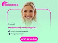 Medizinische/r Technologe/in für Laboratoriumsanalytik (m/w/d) - Georgsmarienhütte