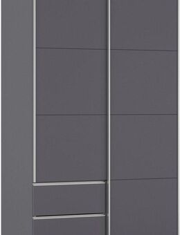 rauch Schwebetürenschrank Kleiderschrank Schrank Garderobe Wäscheschrank SEVILLA (in 3 verschiedenen Ausstattungen BASIC/CLASSIC/PREMIUM) Metall-Griffleisten alufarben oder Graumetallic MADE IN GERMANY