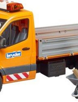 Bruder® Spielzeug-Transporter MB Sprinter Kommunal mit Fahrer Licht & Sound (02677), Mit Licht und Sound, Made in Europe