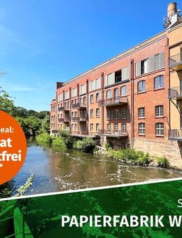 ERSTBEZUG sanierte Papierfabrik | Familienwohnung mit Balkon am Wasser, 2 Bädern, Stellplatz u.v.m. - Leipzig