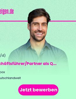 Geschäftsführer/Partner (m/w/d) als Quereinsteiger in den Fitnessmarkt - Berlin Mitte