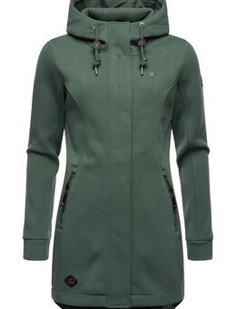 Ragwear Kapuzensweatjacke Letti Bonded Sportliche Kapuzenjacke in Feinstrick-Optik