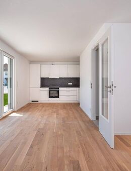 MAIER - Neubau bezugsfertig: 2-Zi-Terrassen-WHG mit EBK, TG und Gartenanteil ca. 95,5m² - WE 1 - Vaterstetten