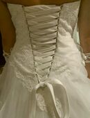 Ein Traum in Weiß - sweatheart Brautkleid, A-Linie mit Spitze, Gr. 36/38 in 87764