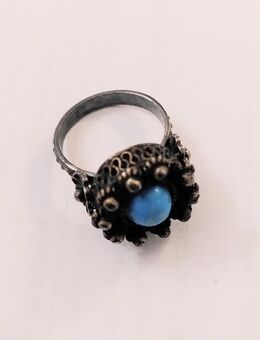 Ring mit blauem Stein, Modeschmuck - Dresden