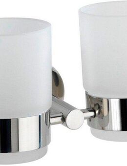 WENKO Zahnputzbecher Bosio, (2-St), aus satiniertem Glas