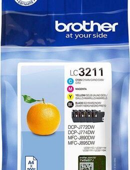 Brother LC-3211 Value Pack Tintenpatrone (Packung, 4-tlg)