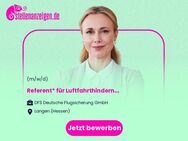 Referent* für Luftfahrthindernisse in der Flugverfahrensplanung (w/m/d) - Langen (Hessen)