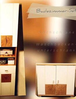 Badezimmer-Set Waschbeckenunter-/Hochschrank Artisan weiß inkl. Lieferung - Ertingen