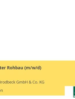 Oberbauleiter Rohbau (m/w/d) - Metzingen