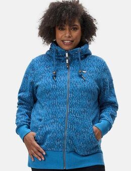 Ragwear Sweatjacke Neska Print Zip Plus Cooler Damen Zip-Hoodie mit Kapuze und Print