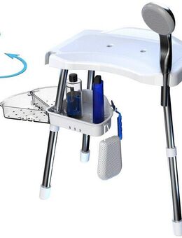 Bischof Dusch- und Badhocker Tray Super, belastbar bis 150 kg, TÜV/GS geprüft