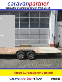 Plattformanhänger 1300kg ca 524( 161) x 217 Doppelachser (Tandem), ZdR 173, ideal für TINY House, Quad- Zweirad-Maschinentransporter (Tabbert BJ 83) - Schotten Zentrum