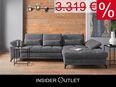 Ecksofa Grau 301x176cm Schlaffunktion Bettkasten Federkern Costel in 50827