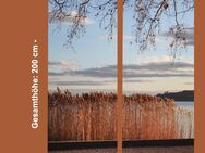 Stimmungsvolles Roll-Up Display im 2er-Set ohne Text: „Abendstimmung am Plattensee“ mit Trostzitat – 200 × 200 cm - Wilhelmshaven Zentrum