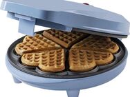 bestron Waffeleisen ASW217, 700 W, für klassische Herzwaffeln, mit Antihaftbeschichtung, Retro Design