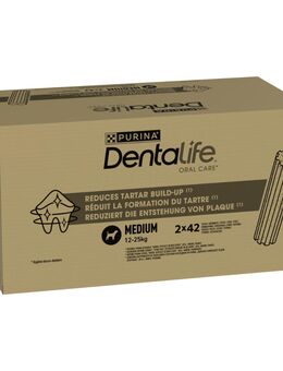 PURINA Dentalife Tägliche Zahnpflege-Snacks für mittelgroße Hunde - 84 Sticks (28 x 69 g)