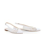 Marc Cain "Trip to France" Slingpumps, Brautschuh, Sling Sandale, Riemchensandale mit Blockabsatz