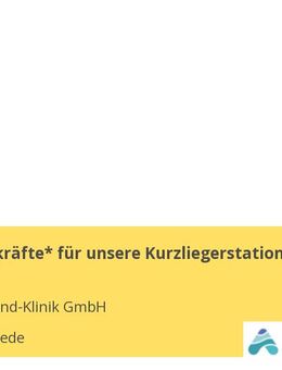 Pflegefachkräfte* für unsere Kurzliegerstation - Westerstede