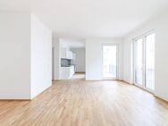 Neubau-Quartier "KARO & GOLD": Etagenwohnung mit stilvoller Einbauküche, Balkon & Tiefgaragenplatz - Frankfurt (Main)