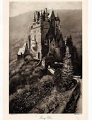 Burg Eltz. Große Kupferätzung n. H. Hoffmann um 1900 in 02625