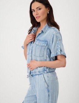 Monari Jeansblazer mit Tunnelzugbändchen