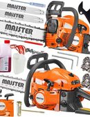 Kettensäge Benzin Motorsäge Forst Waldarbeit im XXL Starter Set in 42105