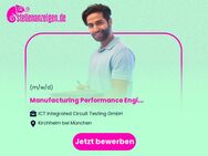 Manufacturing Performance Engineer (m/f/d) - Hybrid - Kirchheim (München)