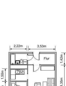 schöne 1-Raum-Wohnung mit Balkon und Aufzug - Lichtenstein (Sachsen)