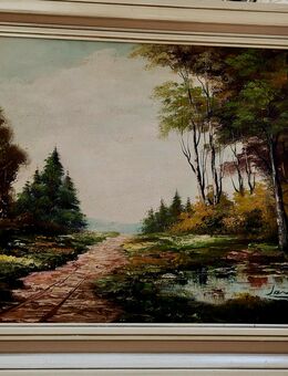 Original Ölgemälde handgemalt 60 x 50 cm - Haiger