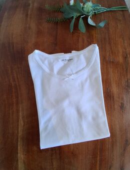 Basics Sommer Shirt für Mädchen, kurze Ärmel, Gr.140, Baumwolle, weiß - Sankt Augustin