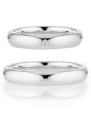 Bruno Banani Trauring Schmuck Geschenk Ehering Hochzeit Damenring Herrenring, wahlweise mit oder ohne Brillant, Made in Germany in 00000