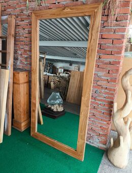 Wandspiegel Spiegel Standspiegel 180x90cm antik vintage retro Altholz Holzrahmen Holz Teak Teakholz - Duisburg