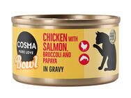 Sparpaket Cosma Bowl 12 x 80 g - Hühnchenbrust mit Lachs