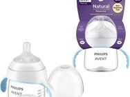 Philips AVENT Babyflasche Natural Response SCF263/61, mit Lerngriffen, 125 ml, ab dem 6. Monat