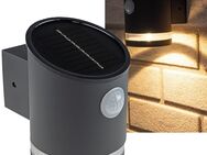 LED Solar Wandleuchte SWL 119-A, PIR Bewegungsmelder - Kiel