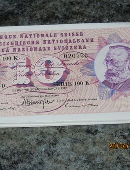 Banknoten Gottfried Keller - Pfäffikon ZH