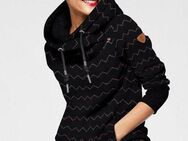 Ragwear Kapuzensweatshirt GRIPY BUTTON CHEVRON O Hoodie mit hochschießendem Schalkragen mit Zierknopfbesatz
