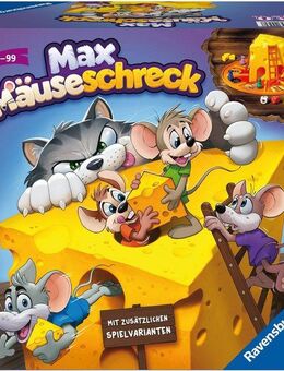 Ravensburger Spiel Max Mäuseschreck, Aktionsspiel, Made in Germany
