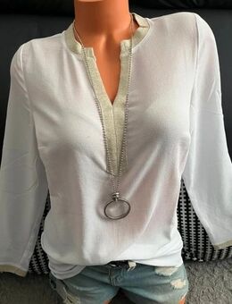 bluse rick cardona 36 weiß creme shirt - Berlin