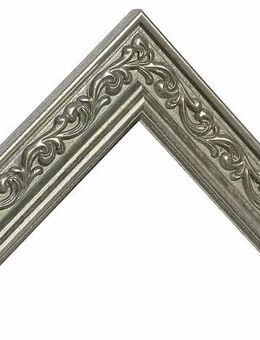 Leerrahmen Bilderrahmen-Holz-Barock-Sondermaße-alle Größen möglich 409 Alt Silber - Holzminden