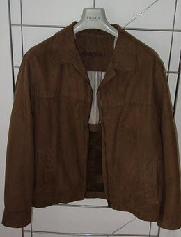Commander Jacke Gr. 26 L M 50 52 Alcantara synth. Velourleder "vegan" sportliche "Lederjacke" Blouson Pilotenstyle für Herren neuw. - Landsberg (Lech)
