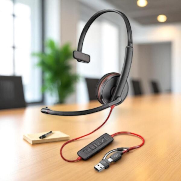 Plantronics USB-A / USB-C Headset Poly Blackwire 3210  PC/Mac  Neuware - Bamberg