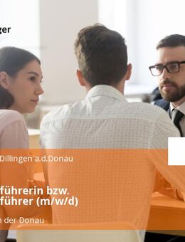 Geschäftsführerin bzw. Geschäftsführer (m/w/d) - Dillingen (Donau)
